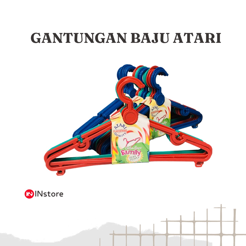 Gantungan Baju Atari Set isi 12 Pcs