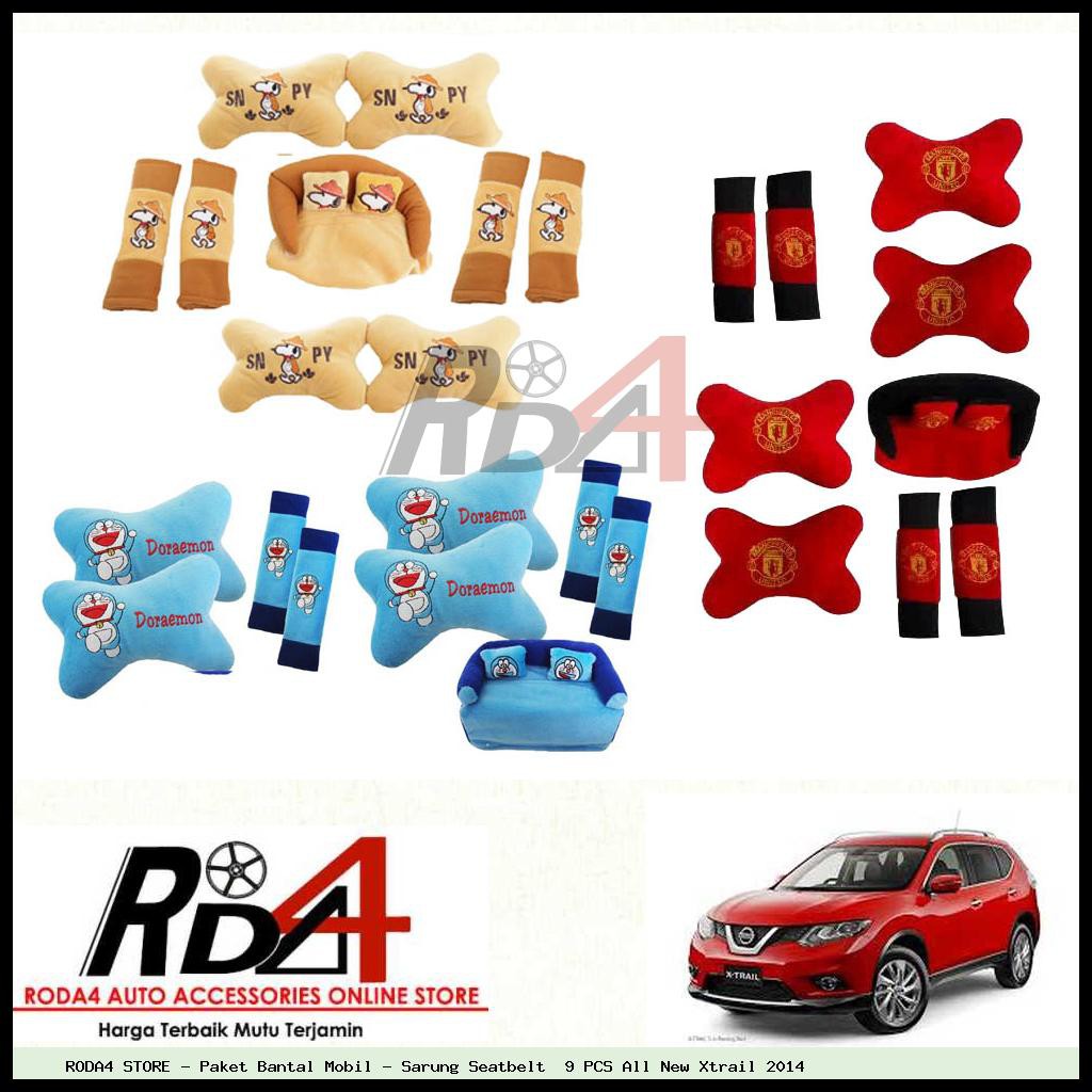 Paket Bantal Mobil - Sarung Seatbelt  9 PCS All New Xtrail 2014