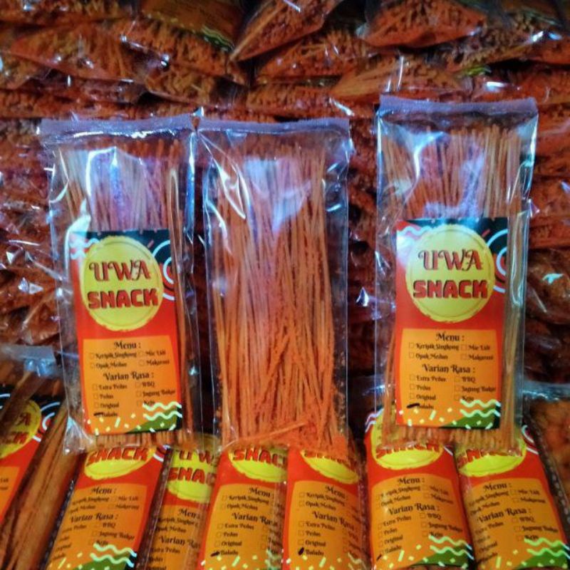 SNACK VIRAL 4 RIBUAN/MIE LIDI KRIUK 40 GRAM/MAKARONI SPIRAL 40 GRAM