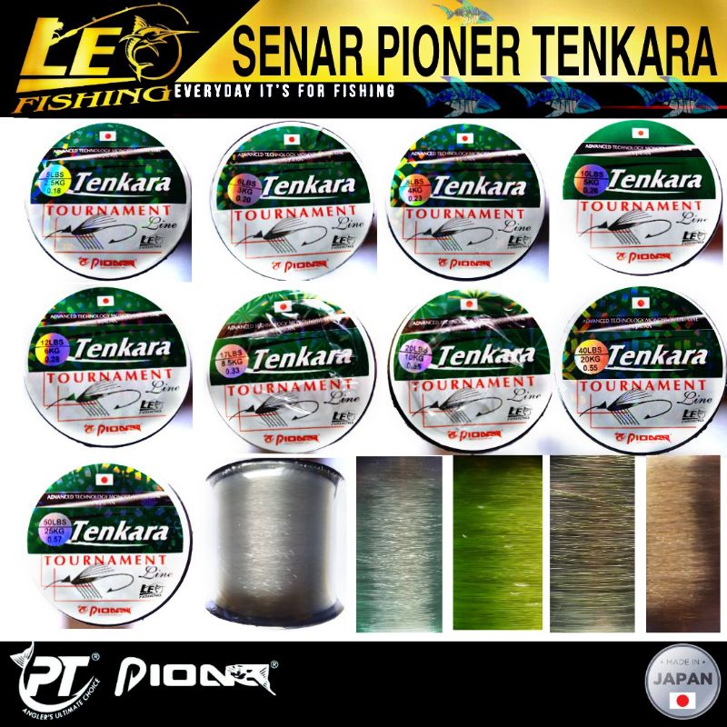 SENAR MONOFILAMENT PIONEER TENKARA TOURNAMENT ORIGINAL SIZE 5LB 6LB 8LB 10LB 12LB 15LB 17LB 20LB 23LB 25LB 28LB 30LB 35LB 40LB 50LB 60LB