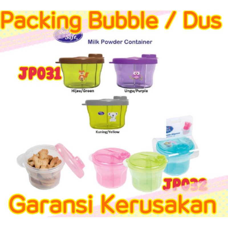 Baby Safe Milk Powder Container With Cup 3 sekat JP032