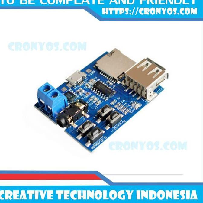 [PRODUK HMVIA] MP3 Decoder Module / MP3 Player / Mesin Musik Box / Internal Amplifier Mantul 0YV