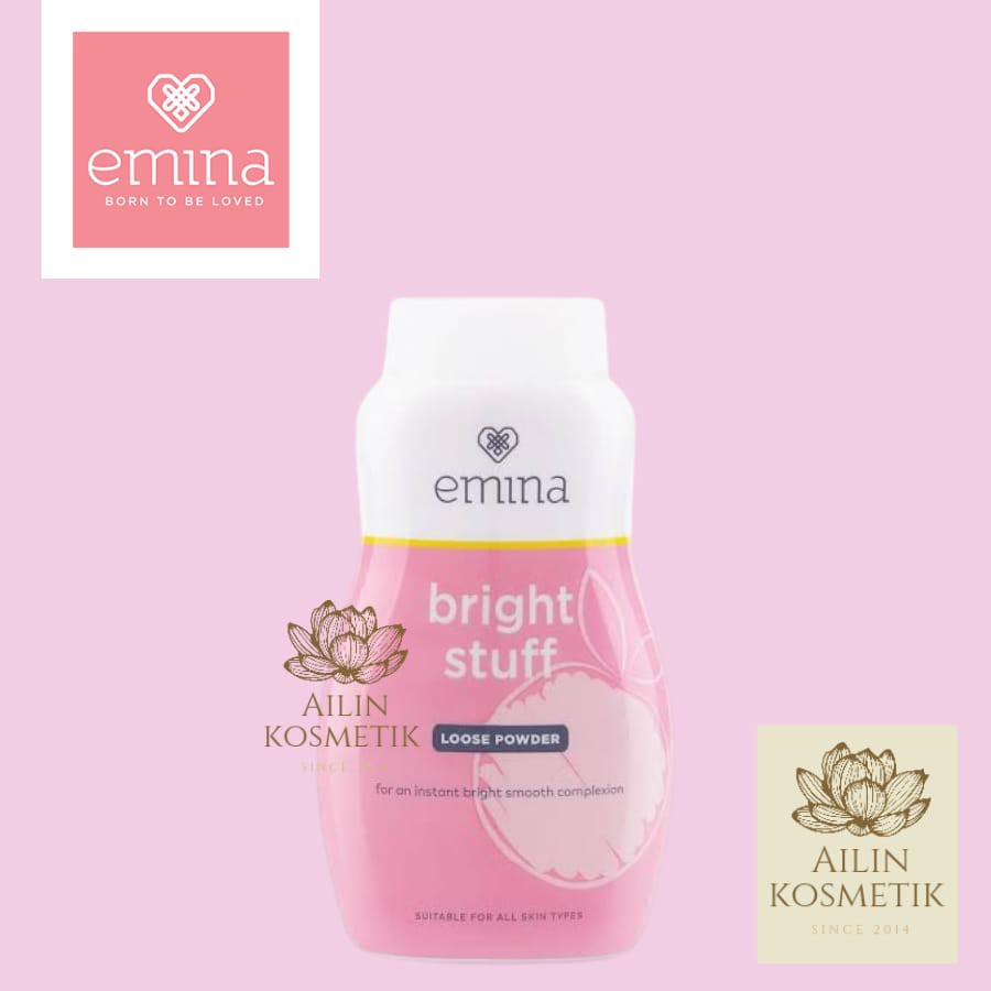 EMINA Bright Stuff Loose Powder 55gr / Bedak Tabur  by AILIN