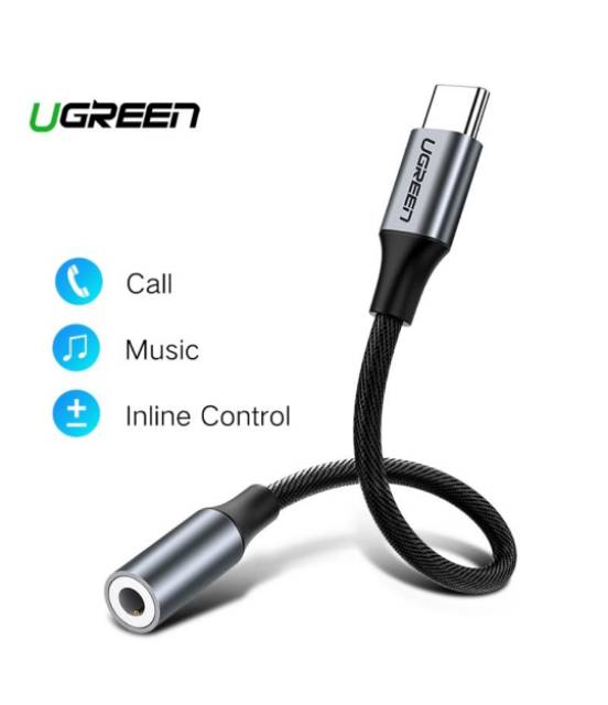 Ugreen Adapter USB Type C to 3.5mm Jack Earphone Cable Audio