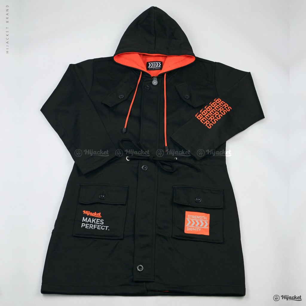 Hijacket® Vendulum | Original | Jaket Parka Wanita-ONYX BLACK