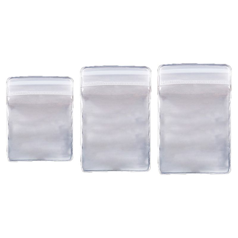 Gro Tas Perhiasan Bening Resealable Zipper Plastic Grip Seal Pack Untuk Gelang Anting