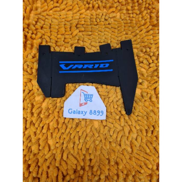 Mudflap Vario Pelindung lumpur dasar hitam teks biru