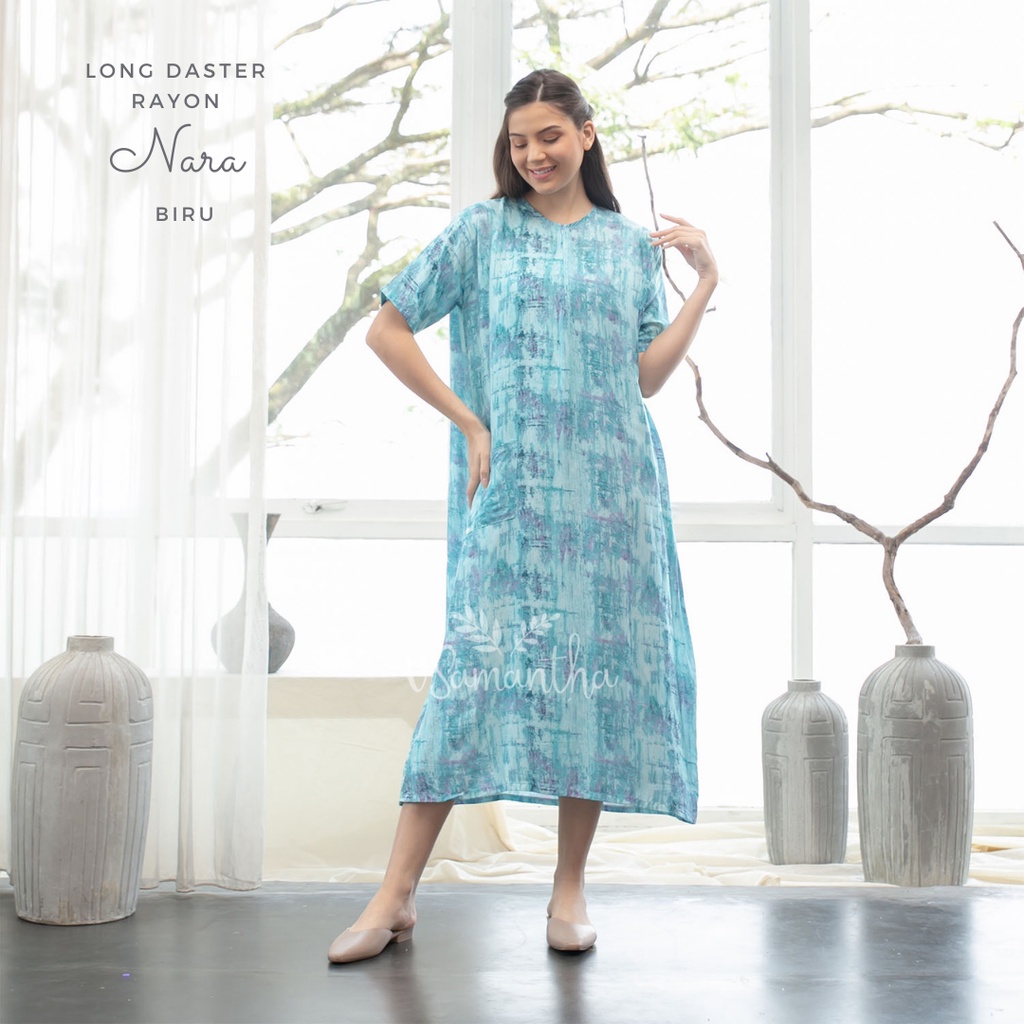 Long Daster Rayon Motif