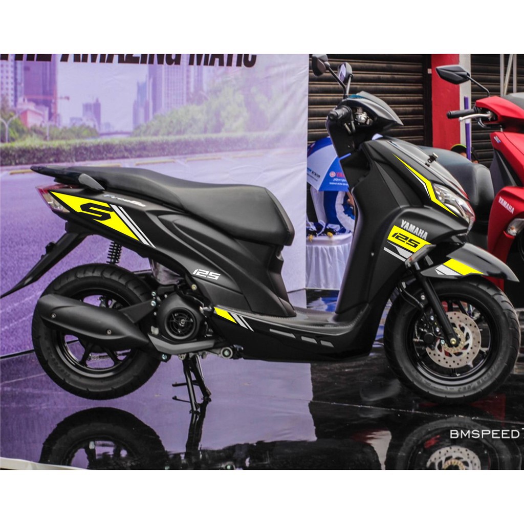 sticker cutting body motor freego setiker polet yamaha freego