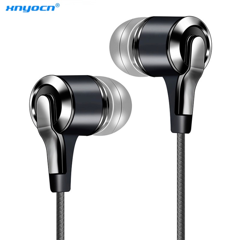 Xnyocn In-Ear HD Audio Headphones 3.5mm In-Ear 1.2M Kontrol Kabel Sports Headphones Headphones