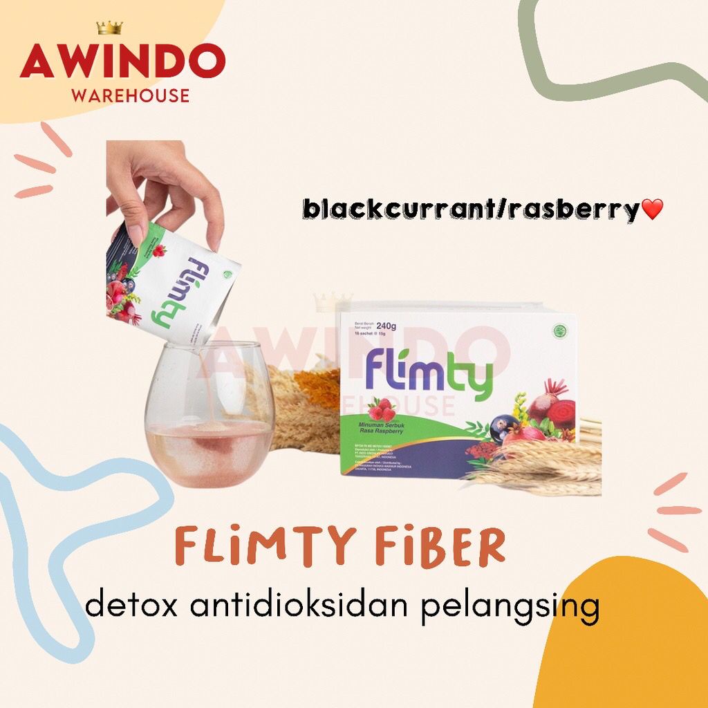 FLIMTY FIBER ORIGINAL SACHETAN PELANGSING DIET OBAT BPOM HALAL FLYMTY FLIMTI PLIMTI FLIMITY SLIMTY