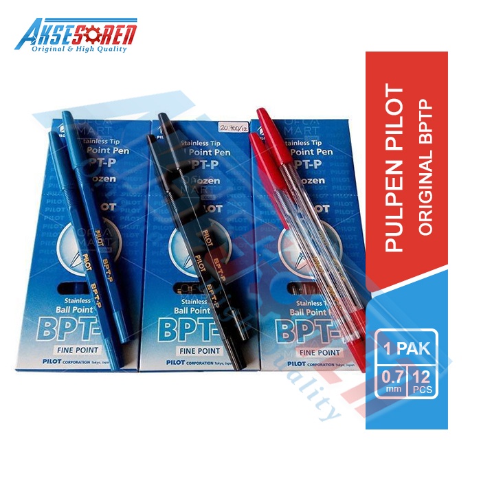 

Pulpen Pilot [BPT-P/12 pcs] / Ballpoint Pena Pen [0.7 mm/1 Pack]