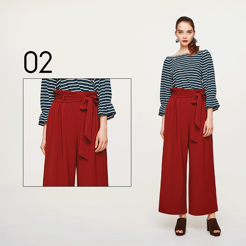 UNIQLO GU KULOT BELTED