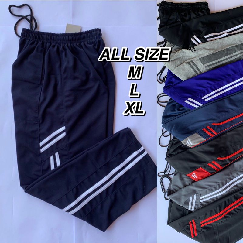 CELANA TRAINING PANJANG PRIA TRENING Olahraga All Size 27-36 dan Joging