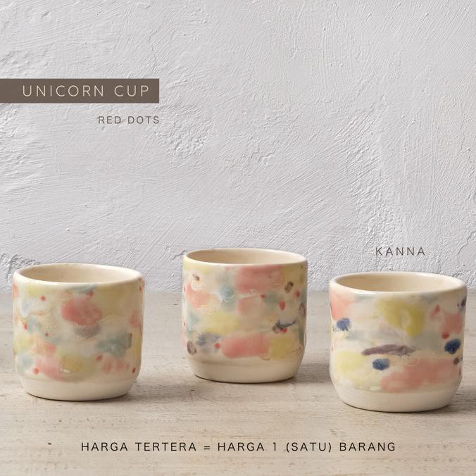 KANNA CANGKIR - cup gelas kopi teh gift cantik unik keramik handmade - mini cup