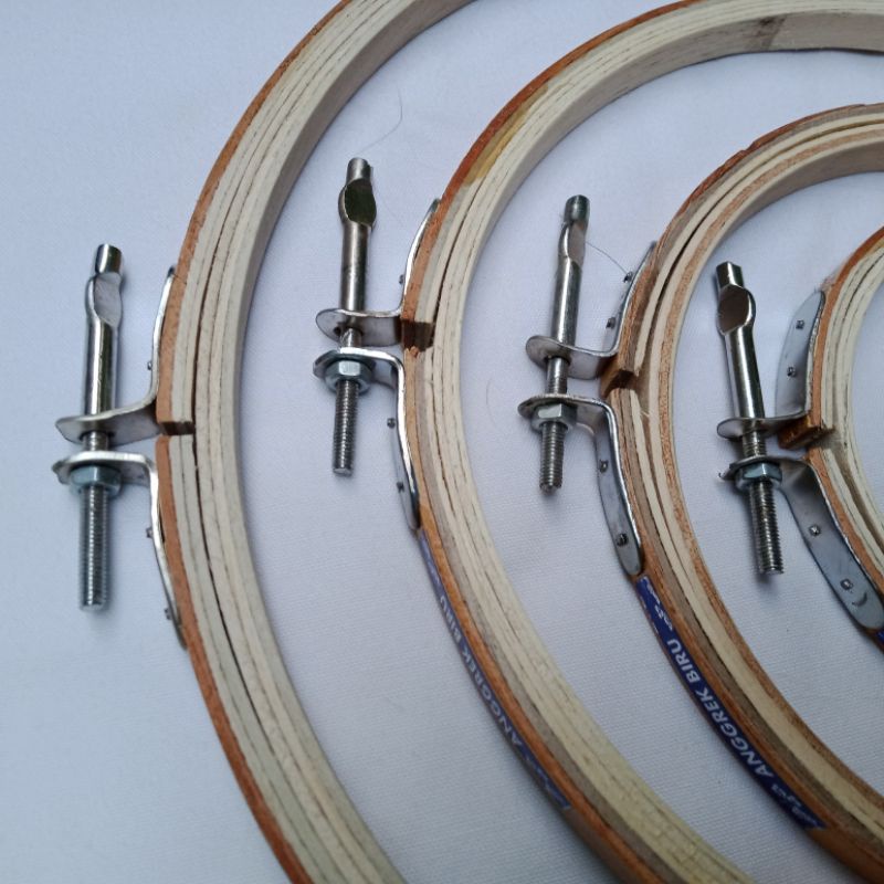 Set 4 ukuran Pembidangan Sulam Kayu / Plastik Bidangan Midangan