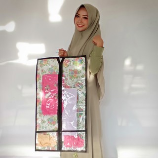 PROMO MURAH RAK JILBAB MOTIF BUNGA  HANGER KUALITAS 