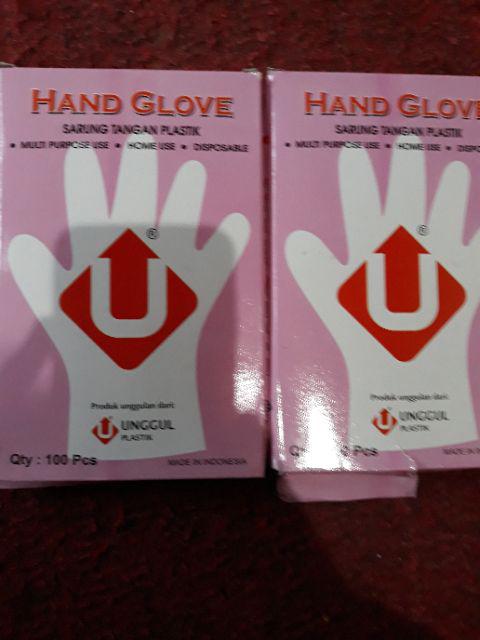 Hand Glove Sarung Tangan Plastik (isi 100pcs)