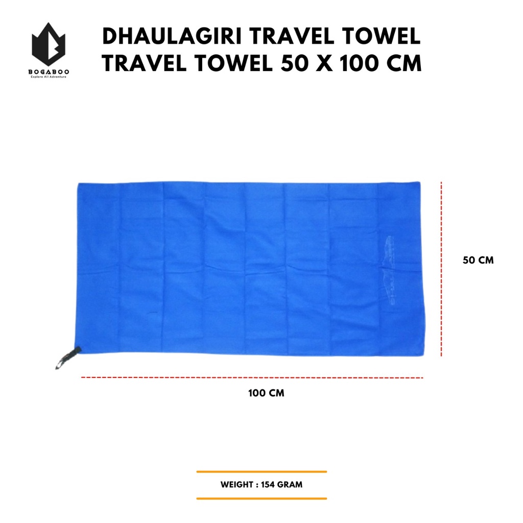 HANDUK MICROFIBRE DHAULAGIRI 60 x 120 cm - TAVEL TOWEL DHAULAGIRI - HANDUK ANTI BACTERIAL - TRAVEL TOWEL OUTDOOR - HANDUK MANDI -TRAVEL TOWEL DHAULAGIRI