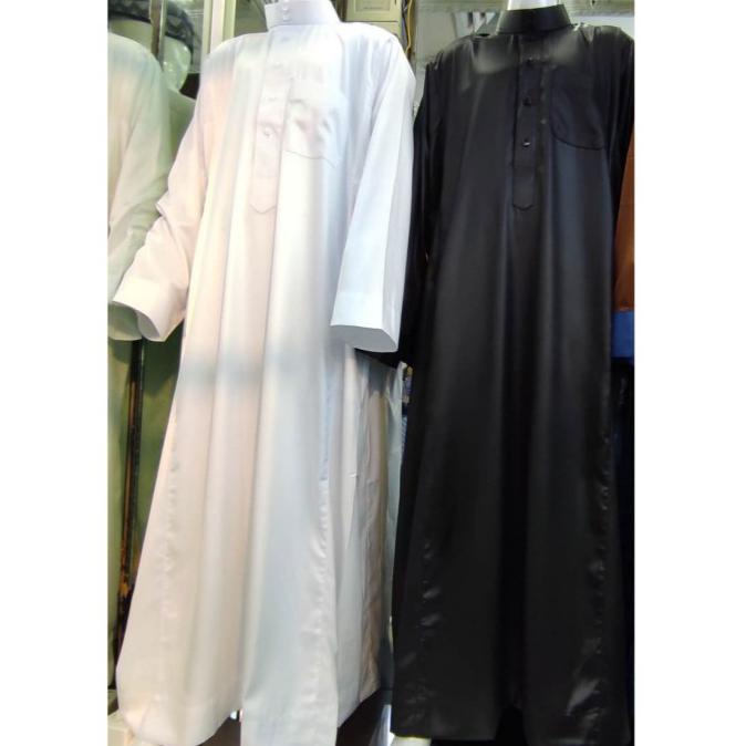 Star Seller Jubah/Gamis Al Haramain Dewasa Ori Vietnam Polyester Hitam