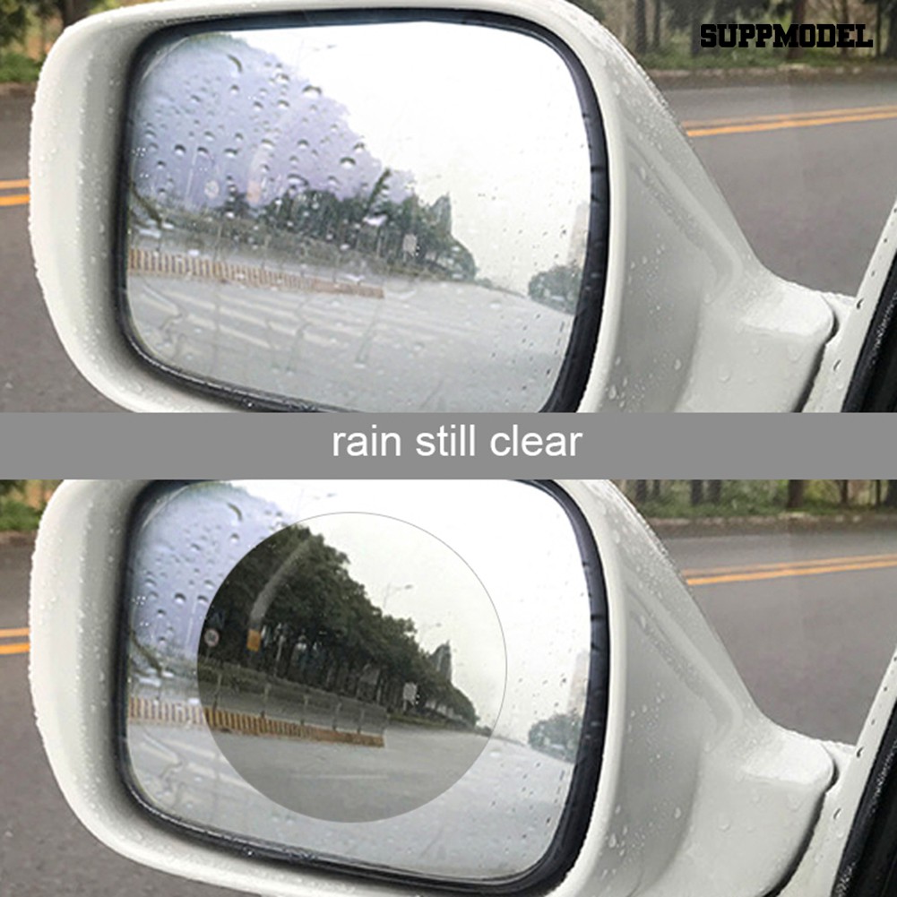 Supmodel 2Pcs Rainproof Anti-fog Anti-glare Car Rearview Mirror Protective Film Sticker