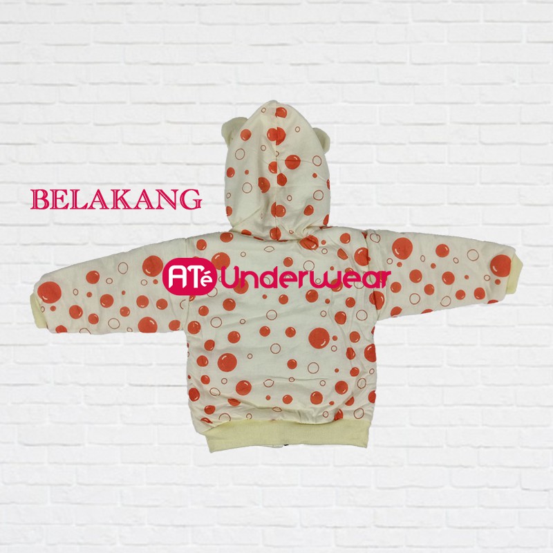 AT125-JAKET HOODIE BAYI ALLSIZE-JAKET TOPI BALITA/MANTEL BALITA/JAKET BAYI