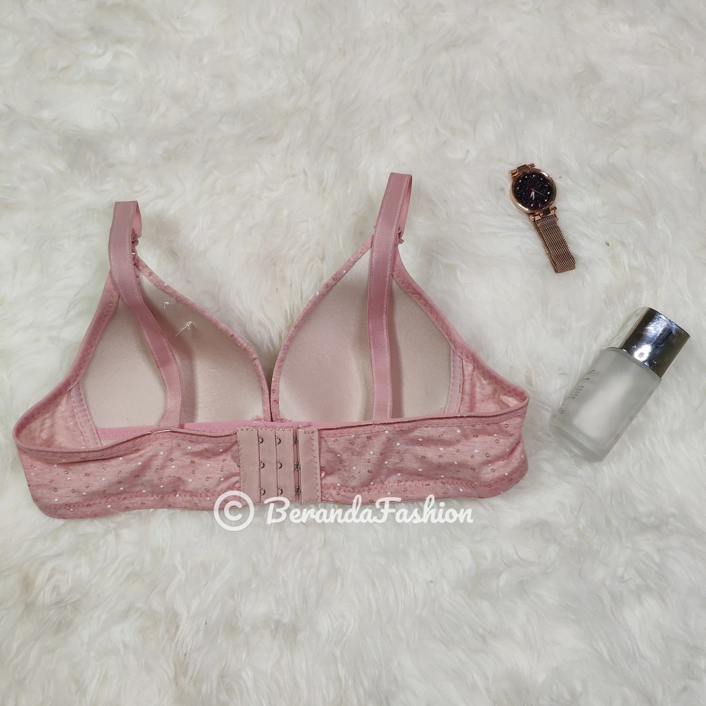 Bra menyusui bh maternity size 36-42 kancing depan cup B motif lips kecil