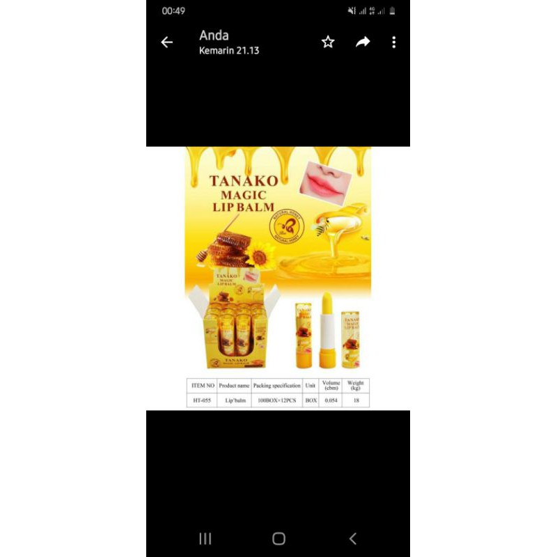 lipbalm tanako magic