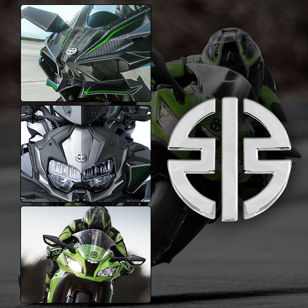 Kawasaki 3D Badge Emblem Sticker Motorcycle Decoration Decal  For Kawasaki Z90 H2 NINJA H2R z125 Z250 z300 Z400 z650 z750 Z900 Z800