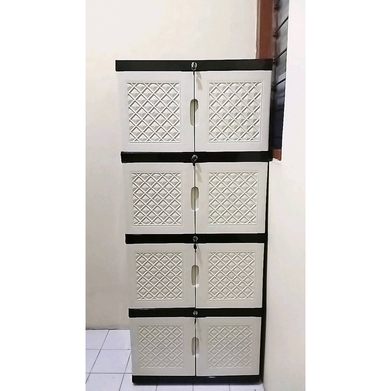 Lemari Plastik Aquose Gantungan Susun 4 JUMBO [KHUSUS JASA KIRIM GOJEK/INSATAN]-6