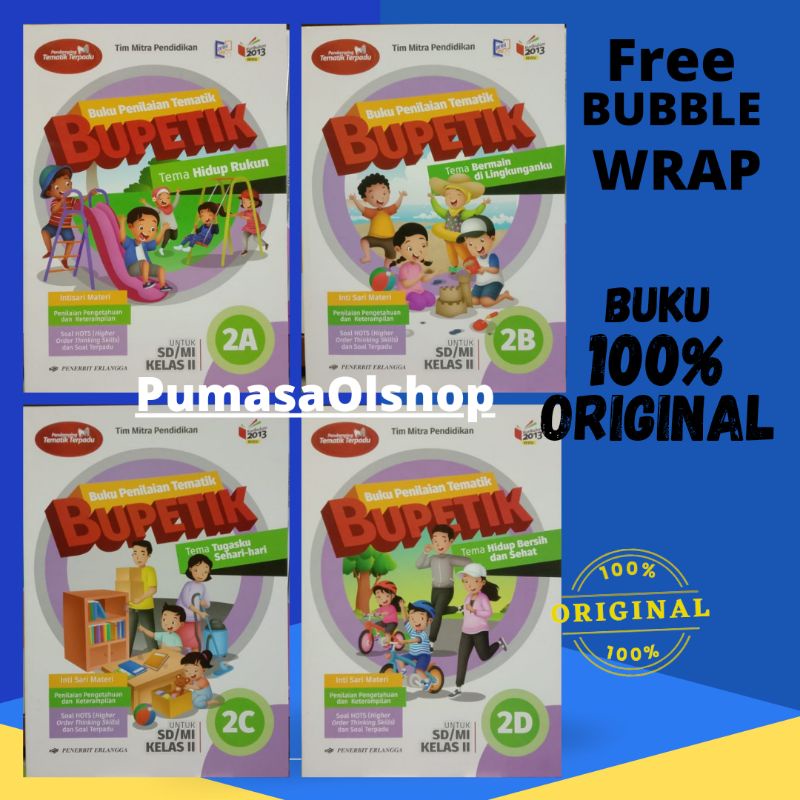 BUPETIK SD KELAS 2A.2B.2C.2D SEMESTER 1 KURIKULUM 2013 REVISI