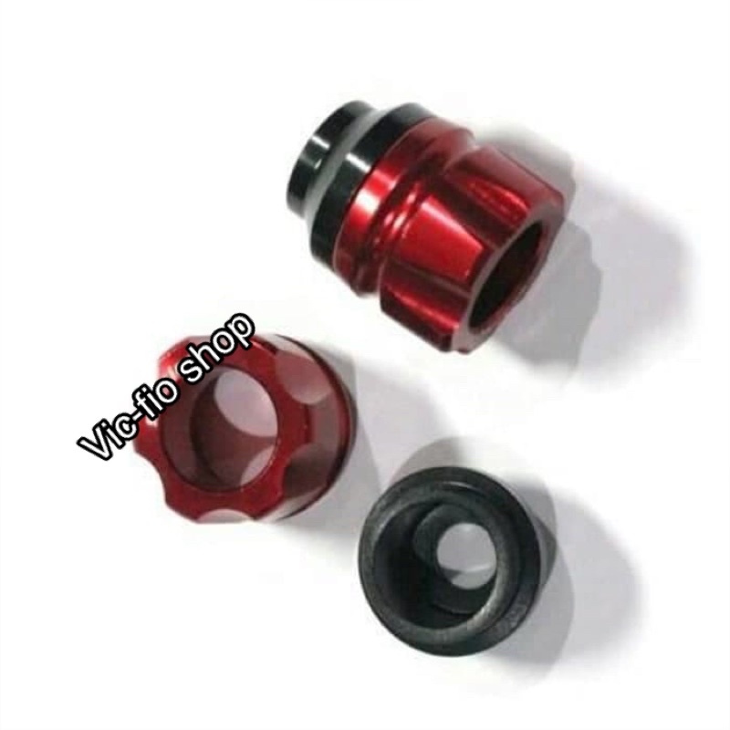 Jalu As Roda depan mini full cnc Model Corong universal semua motor Beat Mio scoopy vario nmax pcx