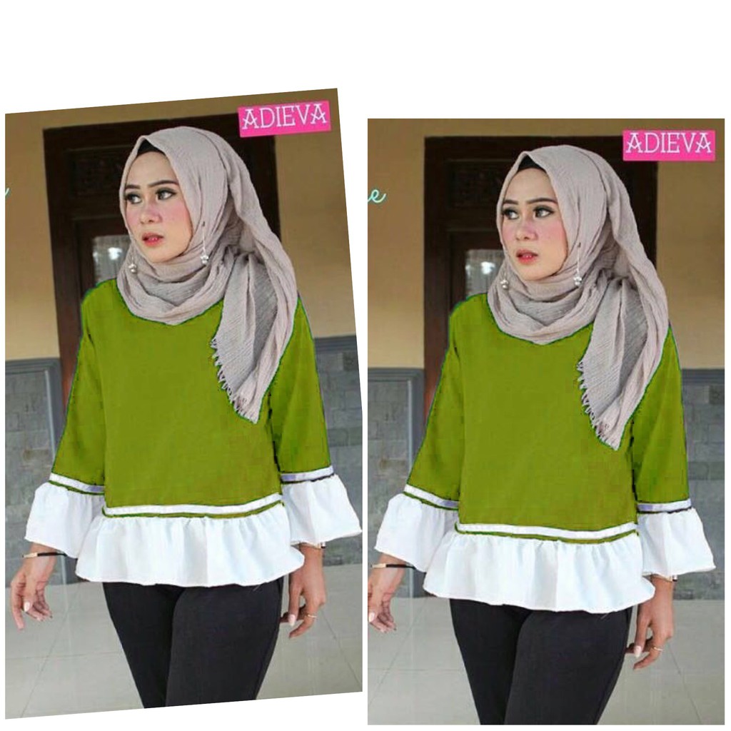 [Leza blouse NI] Blouse Wanita Katun Varian Warna