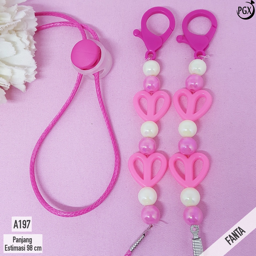 PGX Strap Masker - Tali Masker - Kalung Masker Mute Kristal Kaca Berkilau Aksesoris Fashion A197