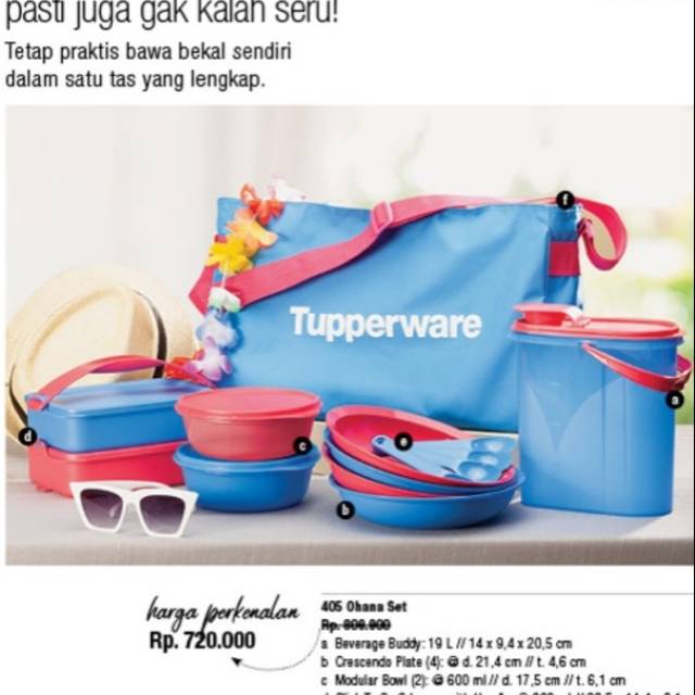 tempat makan w tas piknik OHANA SET