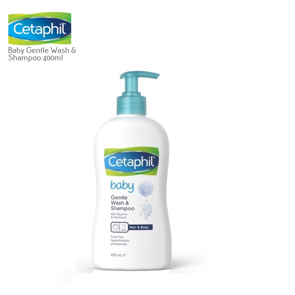 Sabun Mandi &amp; Shampoo Bayi Cetaphil Baby Gentle Wash &amp; Shampoo 400ml