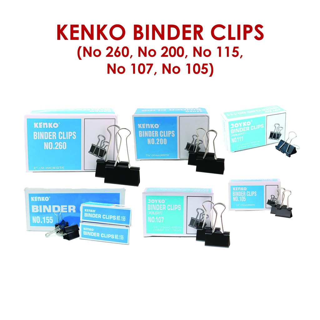 

BINDER CLIPS KENKO