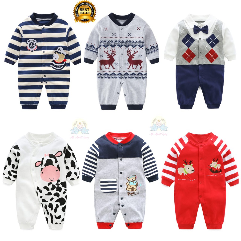 PROMO CUCI GUDANG JUMPER BAYI / JUMPSUIT BABY / BAJU KODOK BAYI / PAKAIAN BAYI 0-2 TAHUN