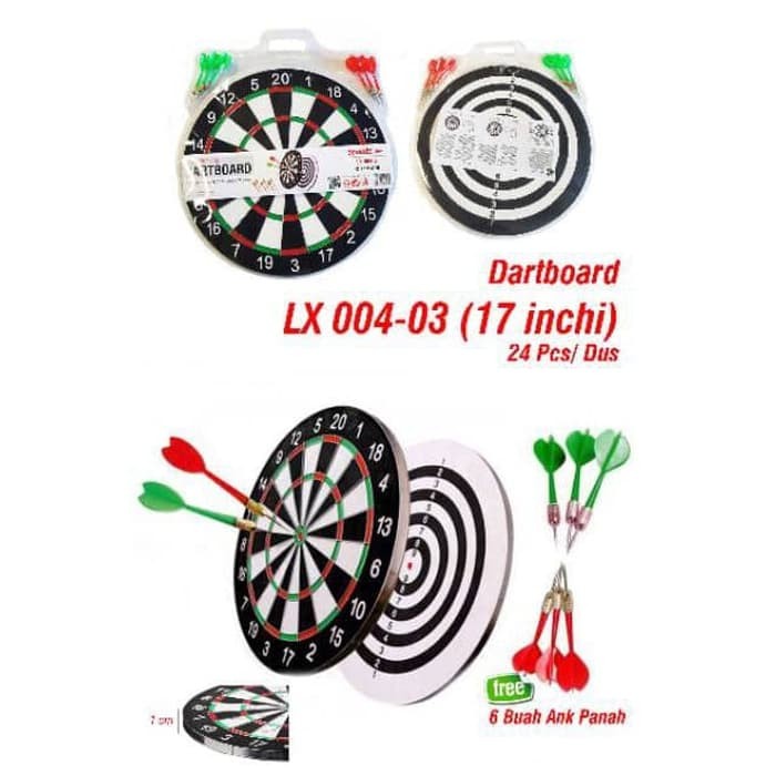 Papan Dart Board Game Besar 17 inch - 43 cm