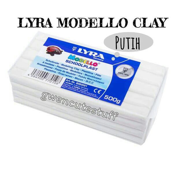 

LYRMC02 LYRA MODELLING CLAY LILIN PLASTICIN MAINAN 500 GR - WHITE