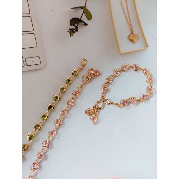 gelang kristal xuping/ gelang dewasa xuping/ gelang cristal murah