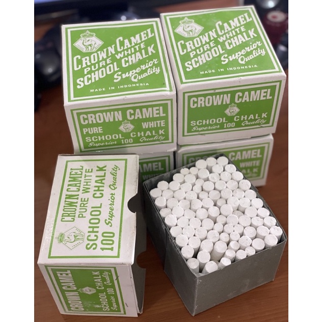 

Kapur Tulis / Chalks Putih Crown Camel (100pcs)