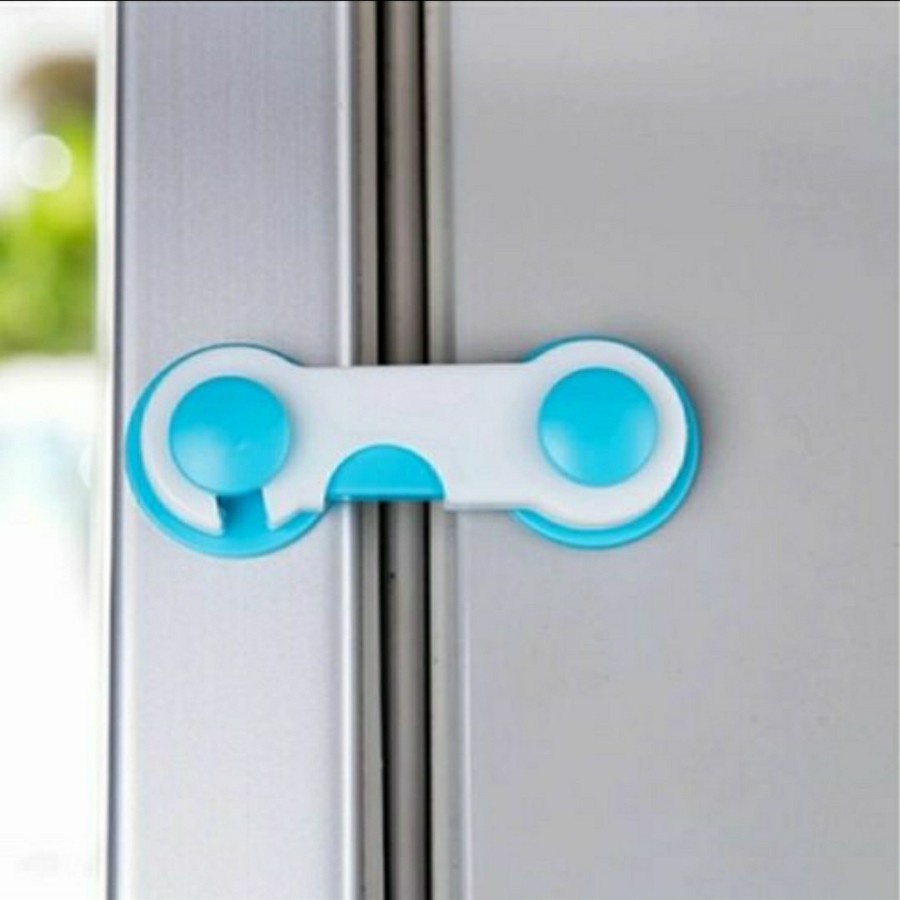 KUNCI PENGAMAN LACI LEMARI KULKAS / PENGAMAN PINTU KULKAS LEMARI / 3M ADHESIVE CHILD LOCK / BABY SAFETY