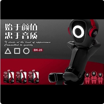 Headphone Bluetooth Bando Squid Game BK-25 Headset Gaming Support SD