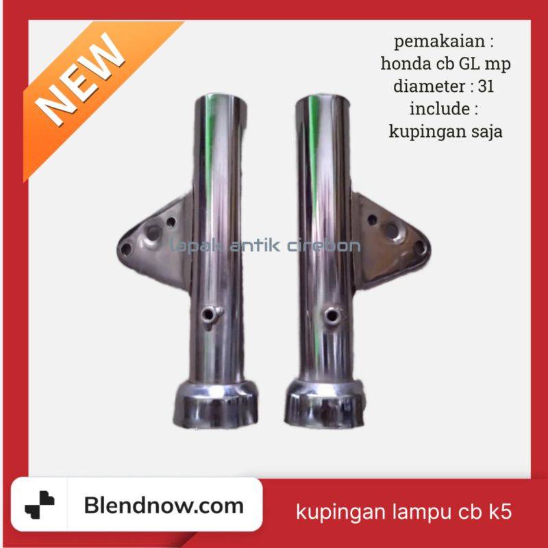 kupingan lampu CB k5 breket pangkon lampu depan CB k5 as 31mm