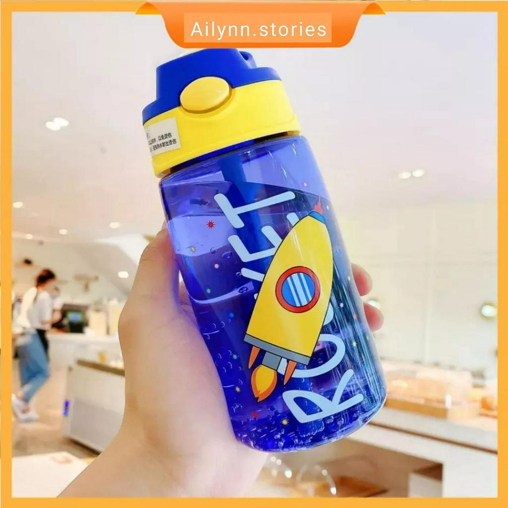 Botol Minum Anak 480ml BPA Free / Botol Minum Karakter tali