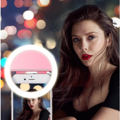 Lampu Selfie Led Ring Light Bigo Portable Clip Ring Light Handphone