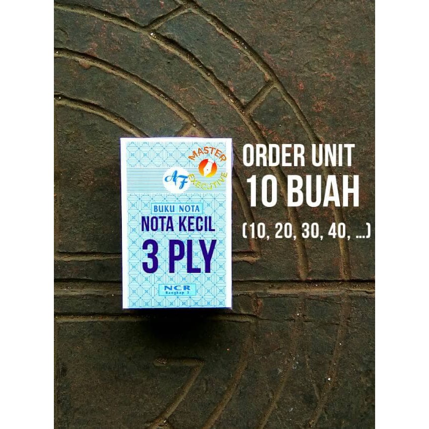 [Pak - 10 Buku] AF Buku Nota Kontan Kecil 3 ply NCR / K3 Rangkap