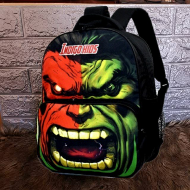 TERBARU tas ransel anak laki laki sekolah karakter hulk tas anak TK SD indigo