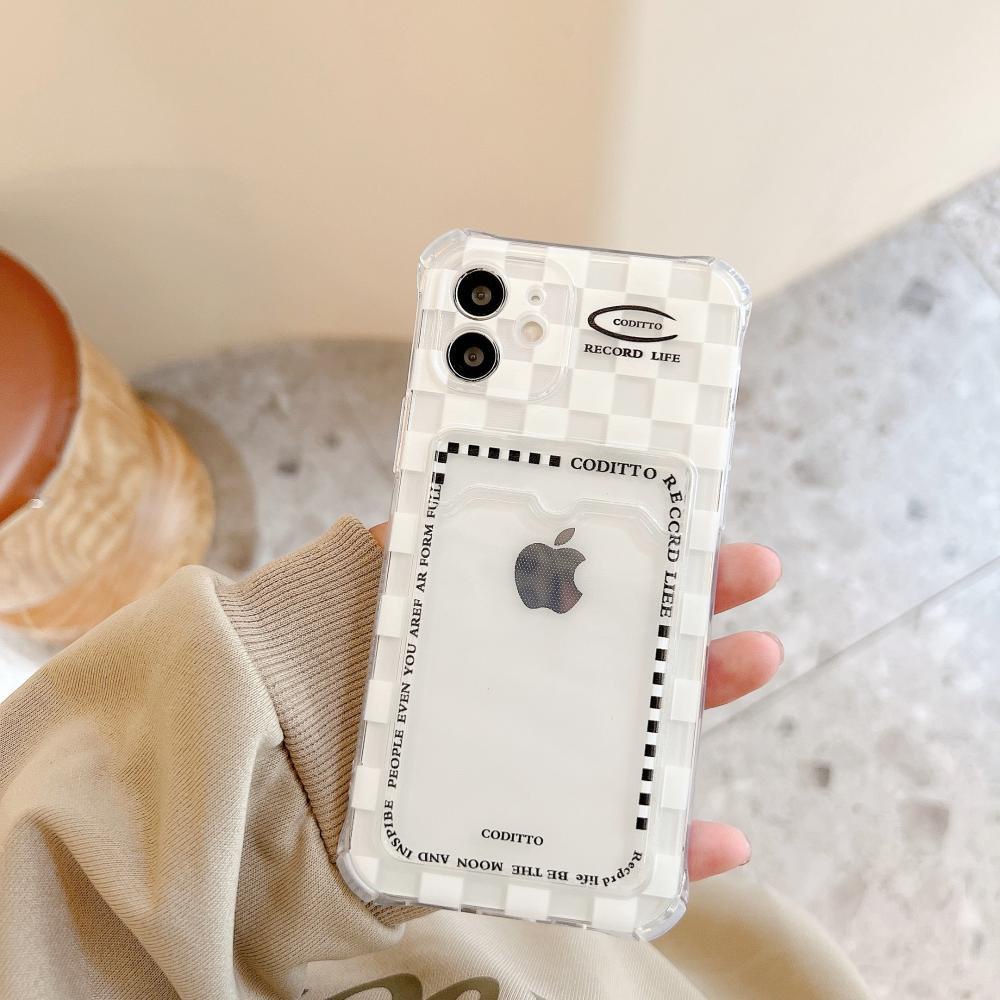 Casing Silikon Iphone 13 Pro Max 12 Pro Max 11 Pro Max 7 + Xr Xs Max 8 + Shockproof Dengan Slot Kartu